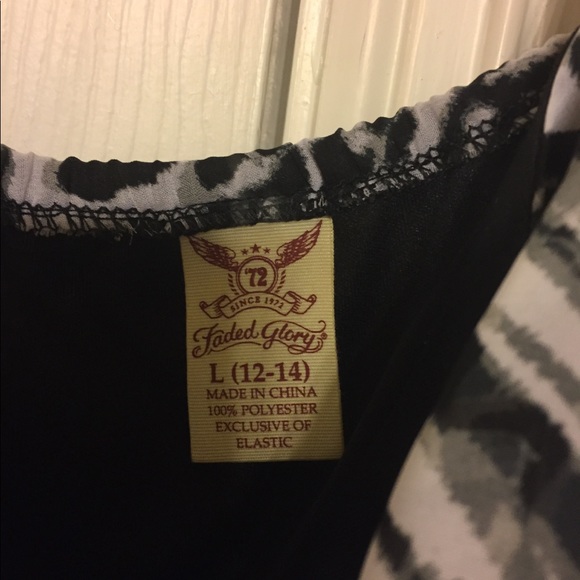 Faded Glory maxi black and white dress - Picture 2 of 4