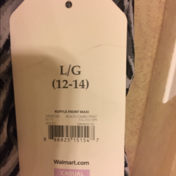 Faded Glory maxi black and white dress - Picture 3 of 4