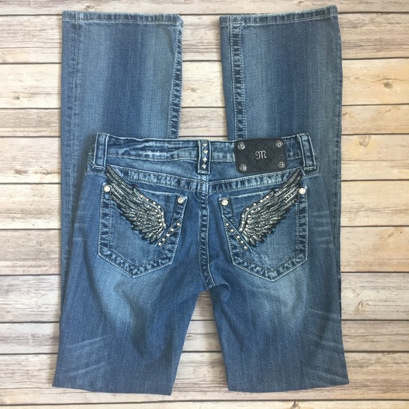 jeans with wings on back pockets