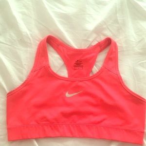 Nike coral dri-fit sports bra