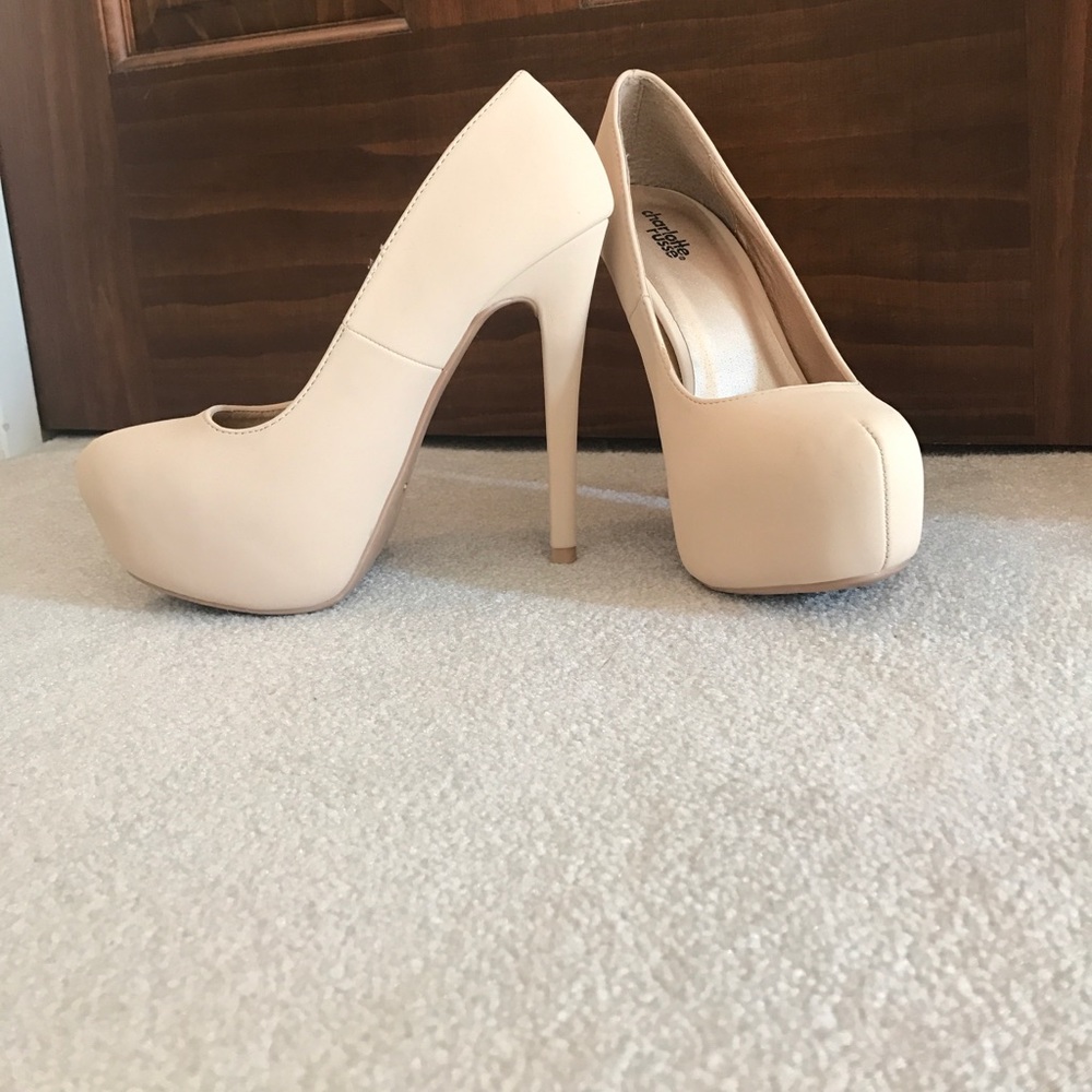 Nude high heels