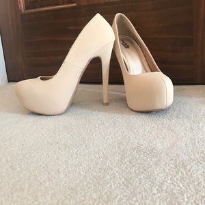 Nude high heels