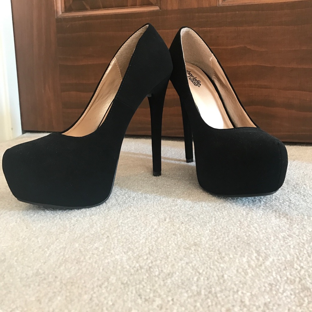 Black high heels