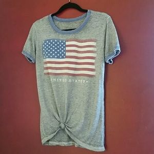 'United States' Flag burnout tee