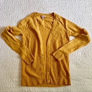 NWOT Merona Brand Mustard Yellow Cardigan