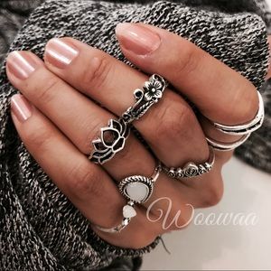 Tibetan silver rings set- princess diaries Tibetan silver rings set- princess diaries