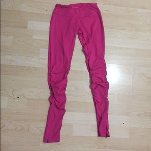Kira Grace zipper up pink leggings **Lmted edition