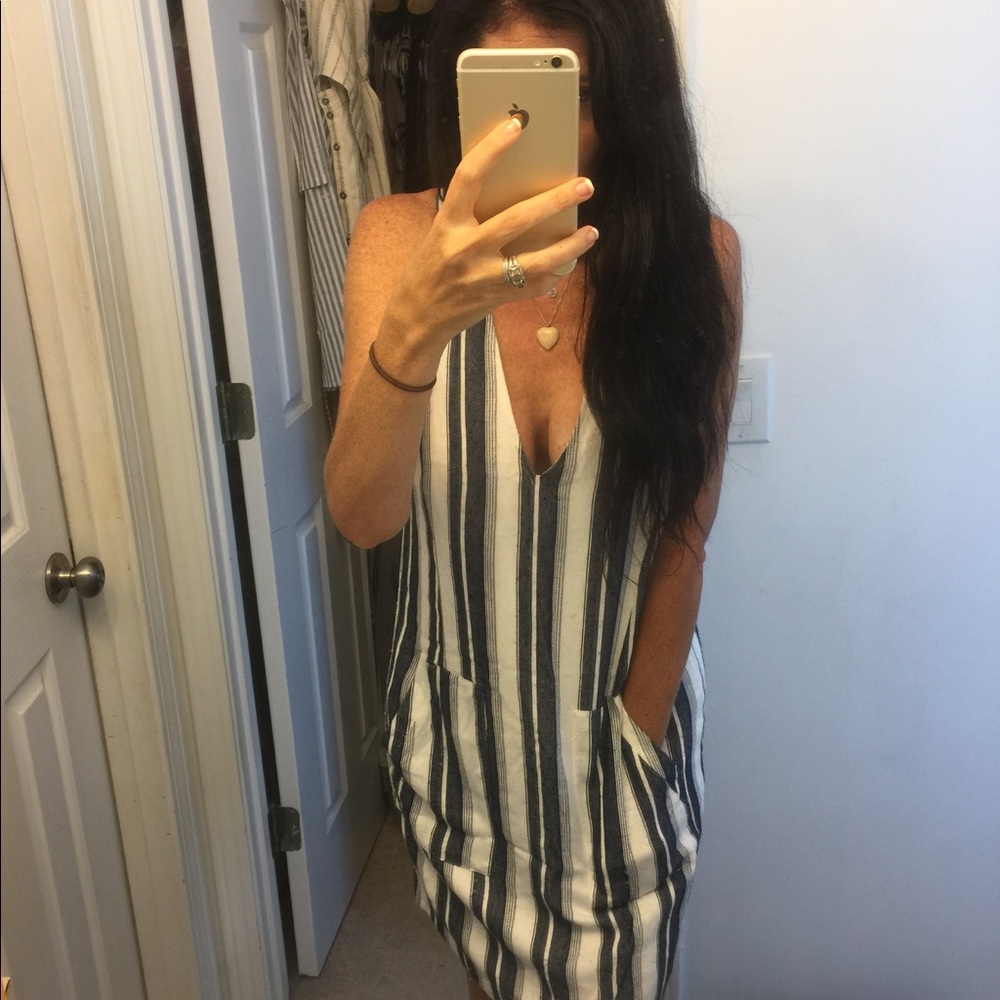 ASTR Stripe Dress Large