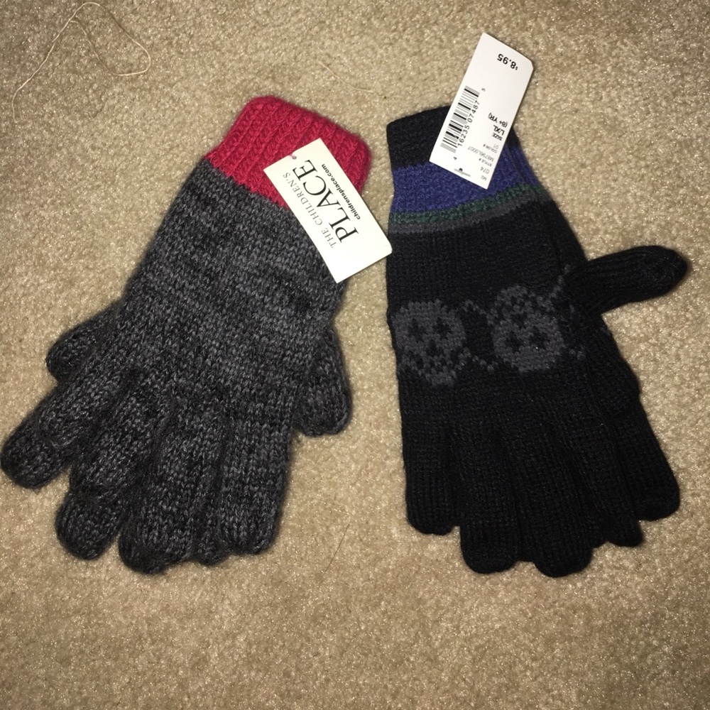 2 nwt pair gloves L/ XL (8+ yr) children's place