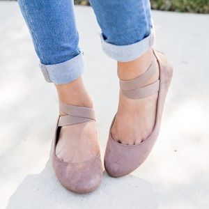 Taupe Ballet Flats