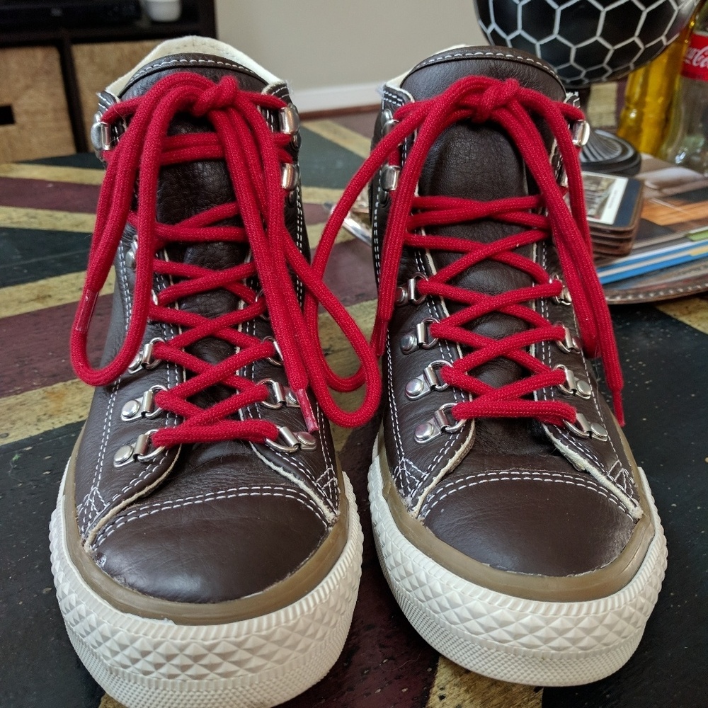 Leather converse