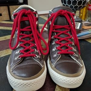 Leather converse