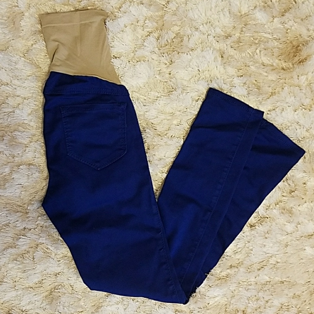 X-Small Motherhiod Maternity Royal Blue Skinnies