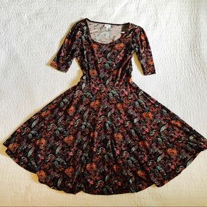 LNC LuLaRoe Nicole Feather Print