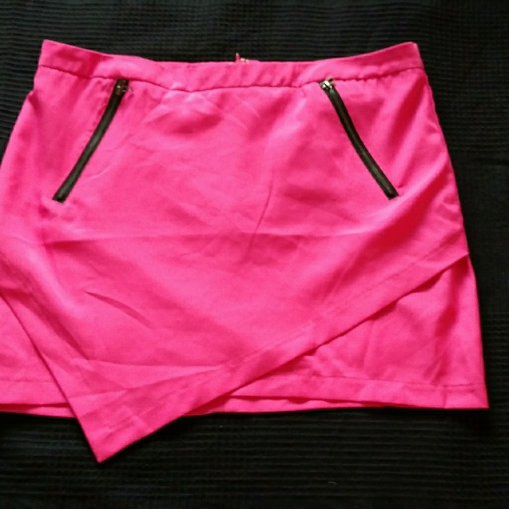 Hot pink skirt from Francesca's