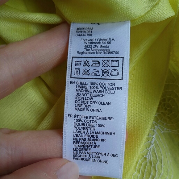 ♦3 for $15 Citrine Yellow Embroidered Flower Dress - Picture 5 of 8