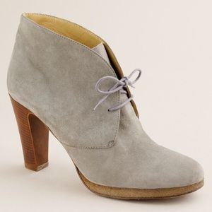 J. Crew Suede "Flannery" Platform Ankle Boots 7.5
