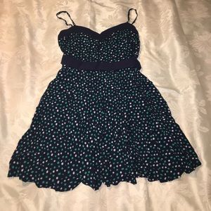 New Aeropostale navy polka dot dress