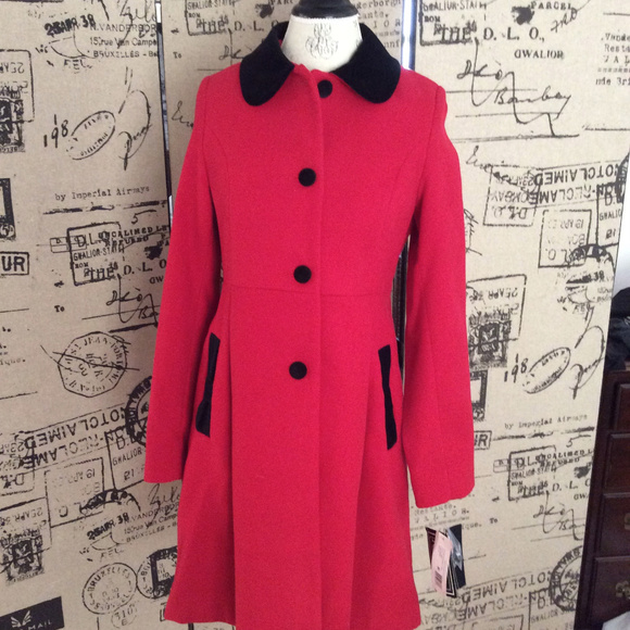 little girls red coat
