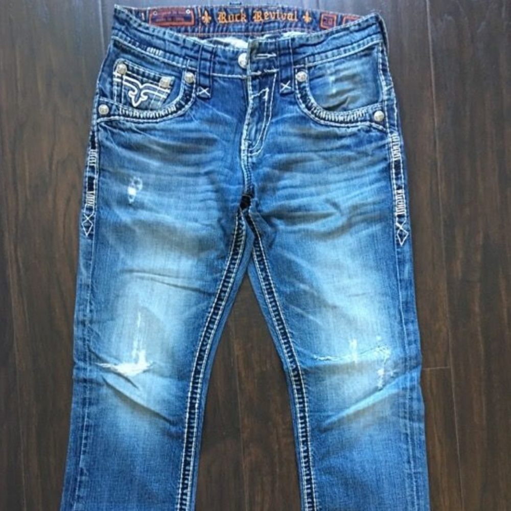 Men's Rock Revival 29/30 straight leg