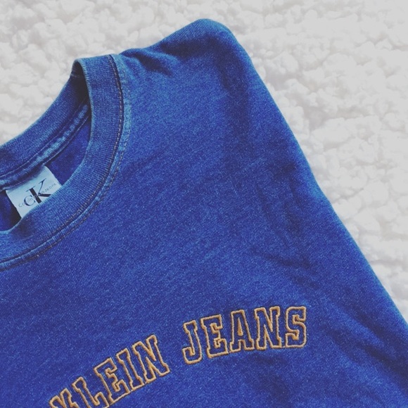 Calvin Klein Jeans Tops - Calvin Klein Vintage Jean Tee with Gold Accents