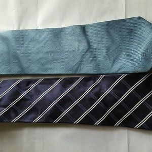 Men's Lot Of 2 Tommy Hilfiger Necktie 100% Silk