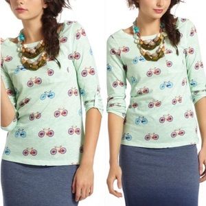Anthropologie banter bicycle tee by Postmark Anthropologie banter bicycle tee by Postmark