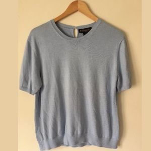 Brooks Brothers Silk Blend Sweater Light Blue XL Brooks Brothers Silk Blend Sweater Light Blue XL