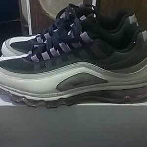 Grey and purple Nike Air max