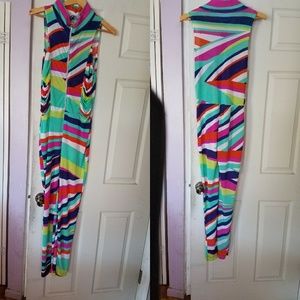 Multi Colored Cat suit