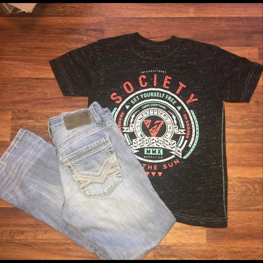 Boys BKE and Society outfit
