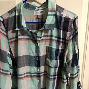 Old Navy Plaid Button down