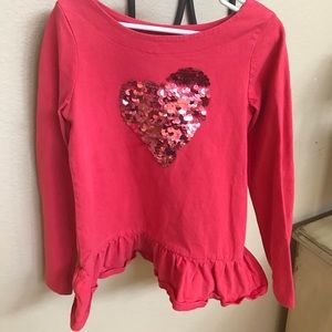 Gymboree Heart Sequined Tee Gymboree Heart Sequined Tee