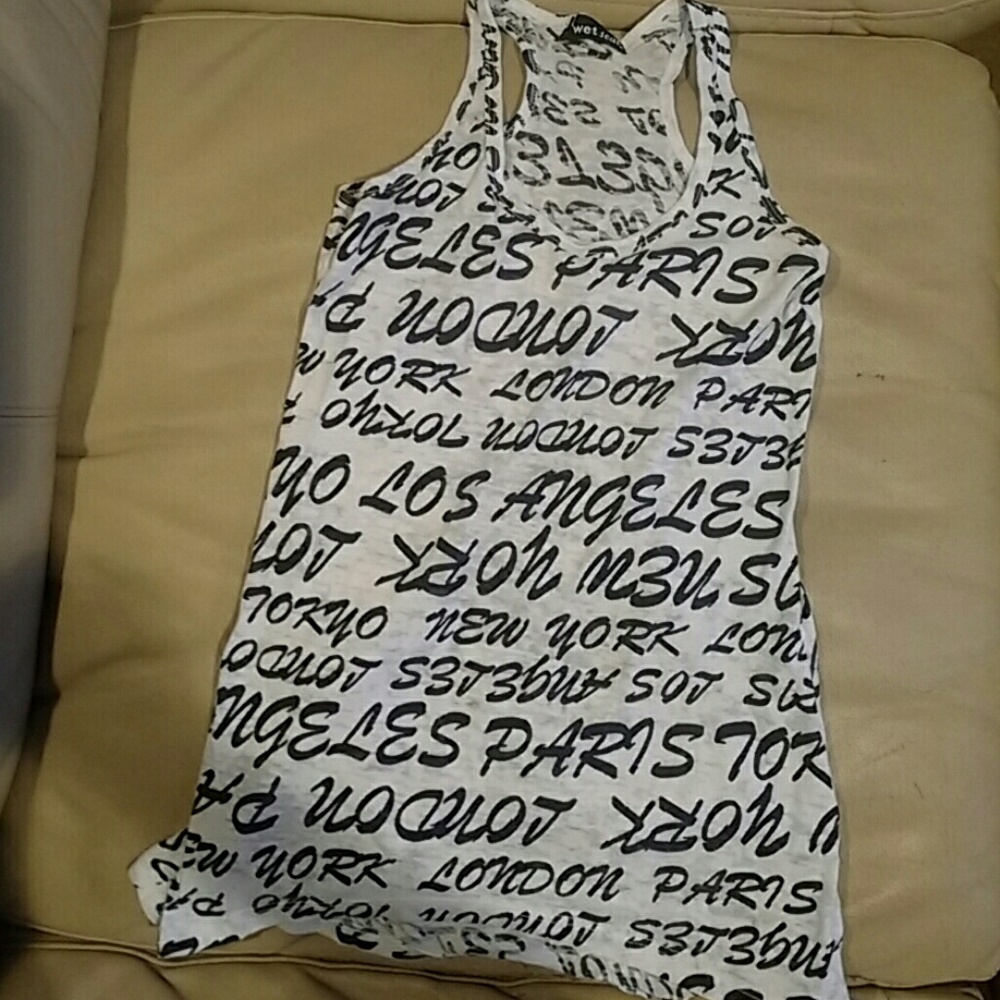 Wet Seal- Cities Tank Top