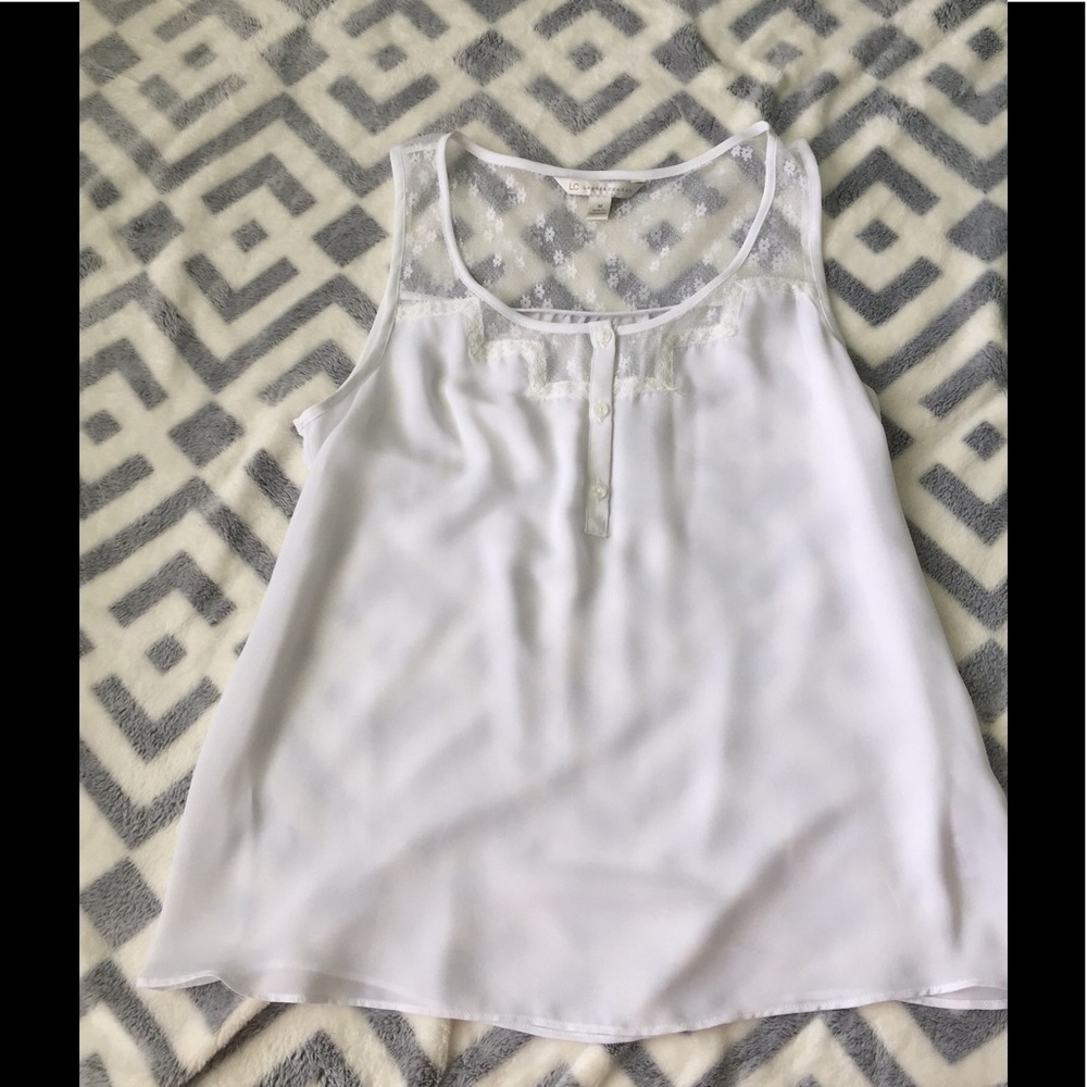 🔆 White sleeveless tank