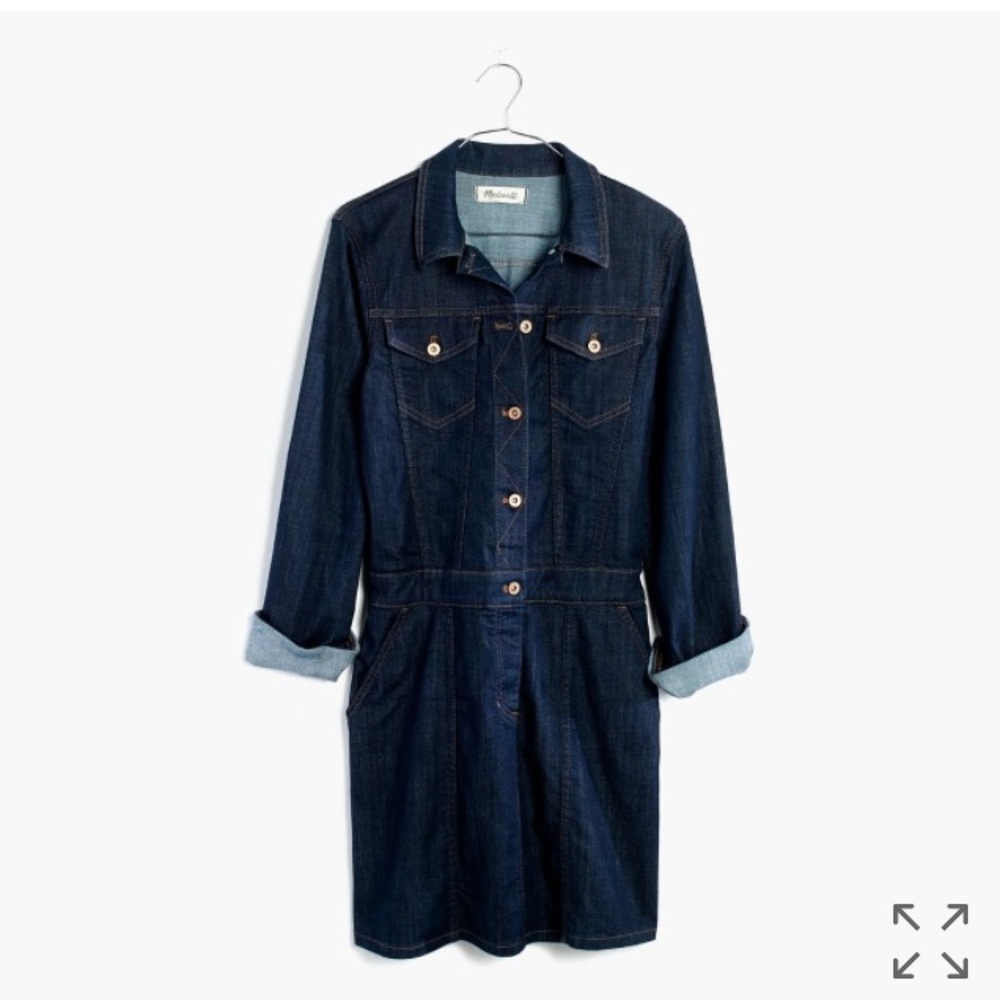 Madewell jean jacket dress