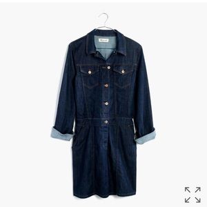 Madewell jean jacket dress