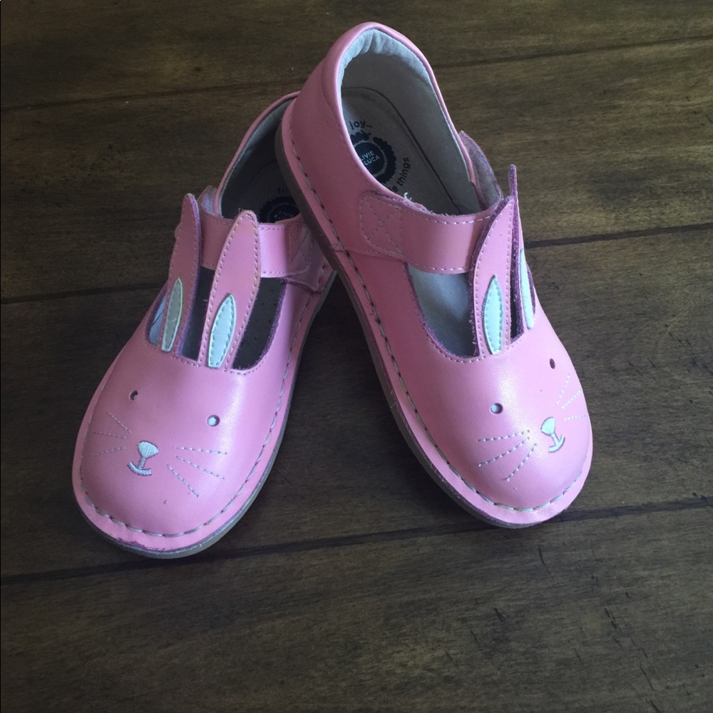 Livie & Luca Pink Bunny Mary Janes