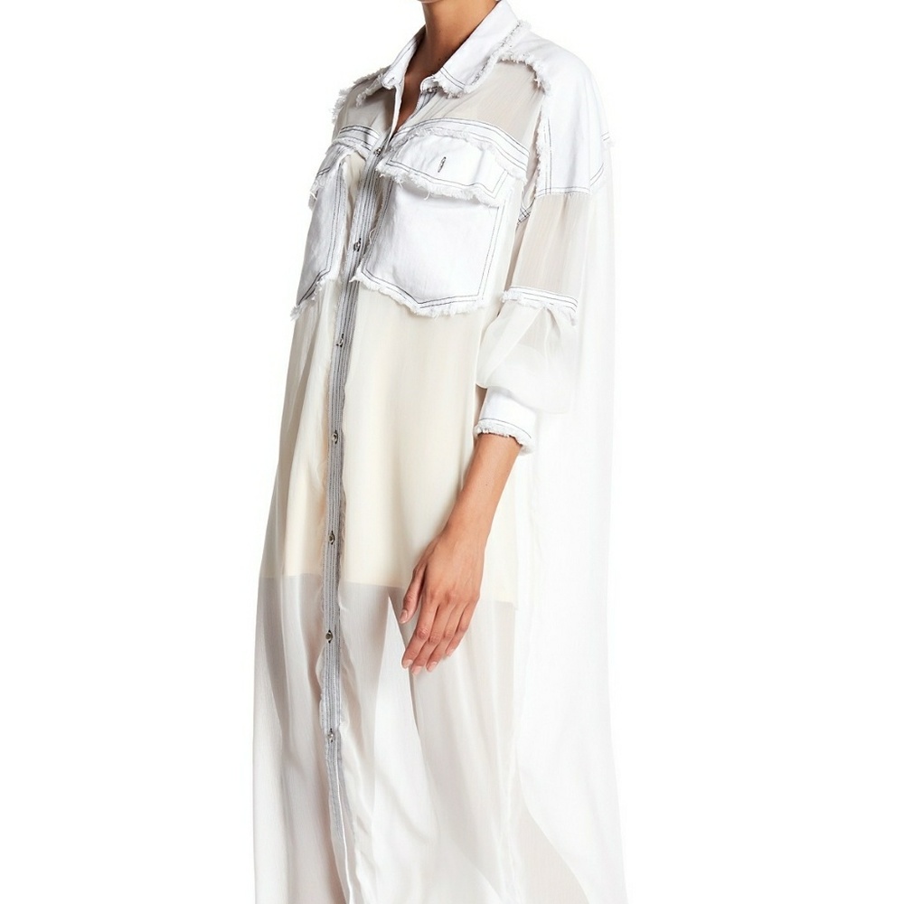TOV White Anjelic Shirtdress