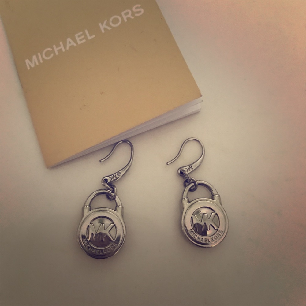 Michael Kors Logo Padlock Drop Earrings