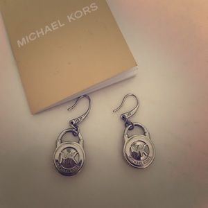 Michael Kors Logo Padlock Drop Earrings