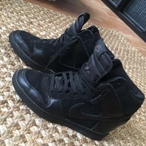 Black Nike Wedge Boot