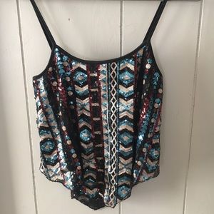Black Embellished Tank