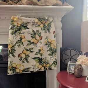 Talbots lemon skirt