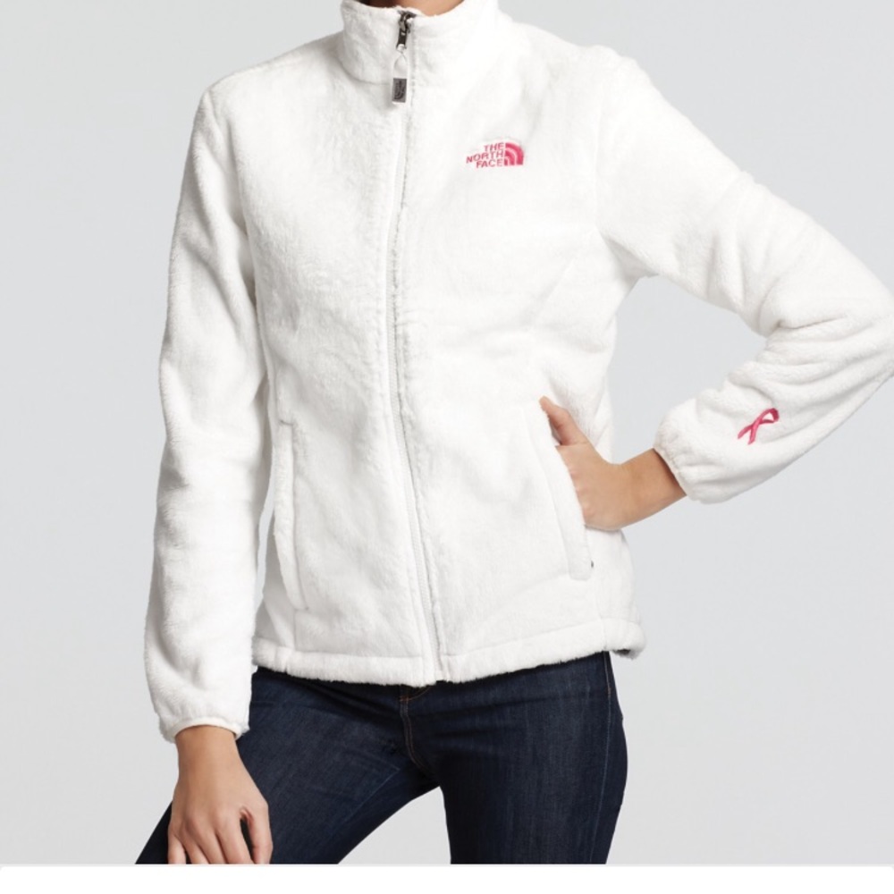 White Breast Cancer Awareness North Face