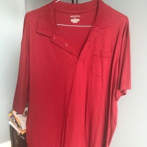 Xx Red Merona short sleep polo shirt