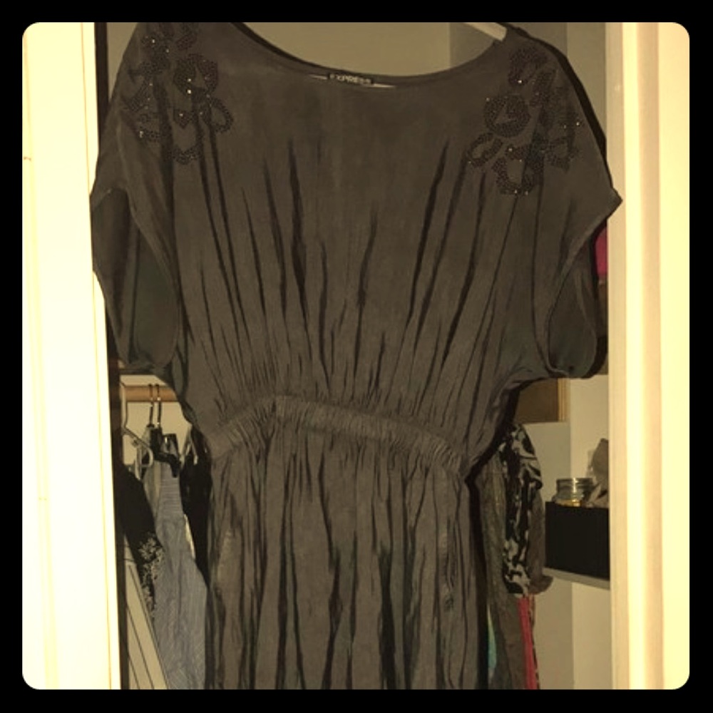 Express Purple/Gray Dress