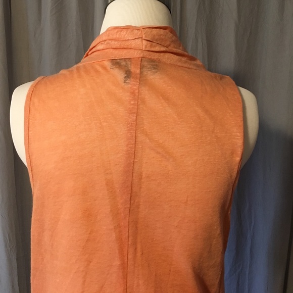 Karen Kane Faux Wrap Peach top, NWOT - Picture 2 of 2