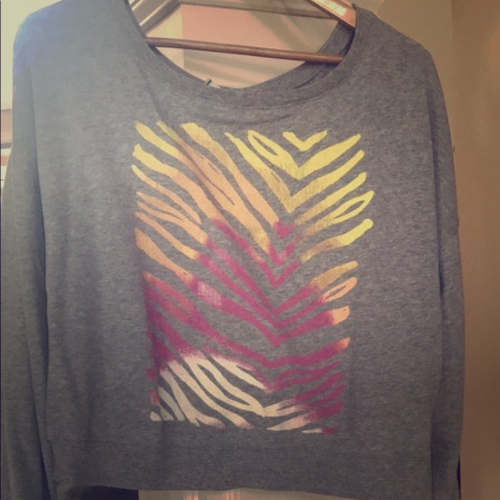 PINK Gray Sweatshirt