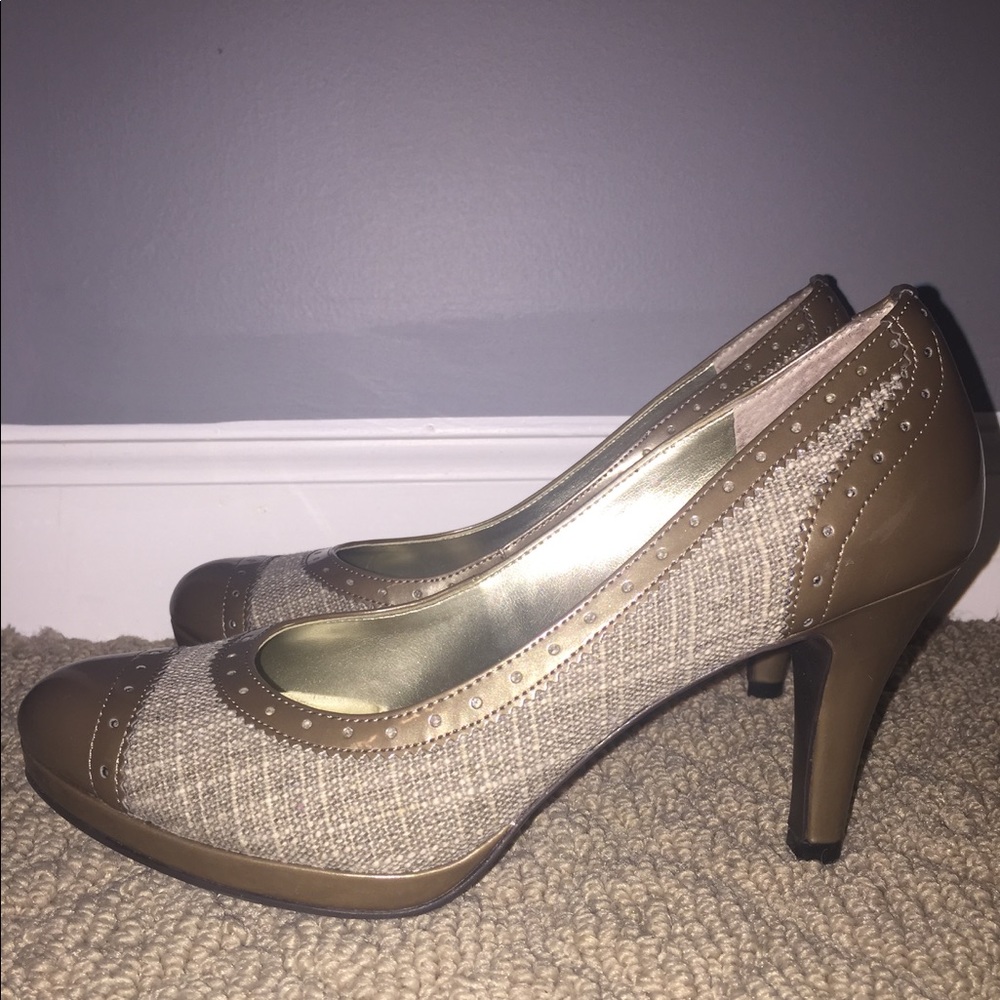 Gold & Tan Heels